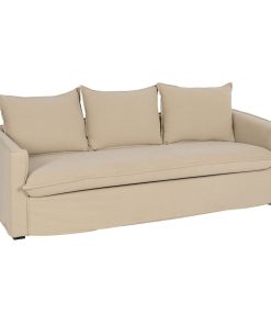 3-zitsbank Beige 220 x 95 x 90 cm