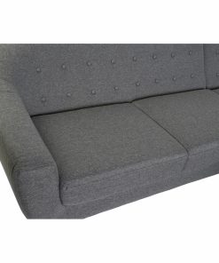 Alternative view of 3-zitsbank DKD Home Decor 8424001799442 Grijs Multicolour Natuurlijk Hout Rubberwood Scandi 230 x 144 x 84 cm