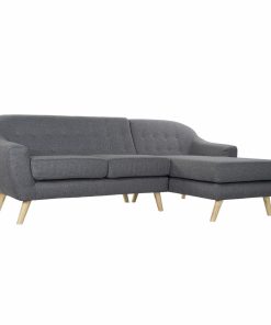 3-zitsbank DKD Home Decor 8424001799442 Grijs Multicolour Natuurlijk Hout Rubberwood Scandi 230 x 144 x 84 cm