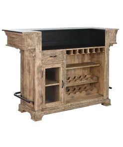 Barmeubel Home ESPRIT Bruin Zwart Natuurlijk 152 x 61 x 107 cm BAR