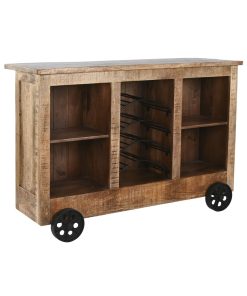 Barmeubel Home ESPRIT Zwart Natuurlijk 145 x 53 x 100 cm