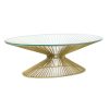 Bijzettafel DKD Home Decor Gouden Kristal Staal 138 x 66 x 46 cm