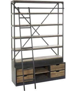 Boekenwinkel DKD Home Decor Metaal Aluminium Pijnboom (160 x 45 x 243 cm)