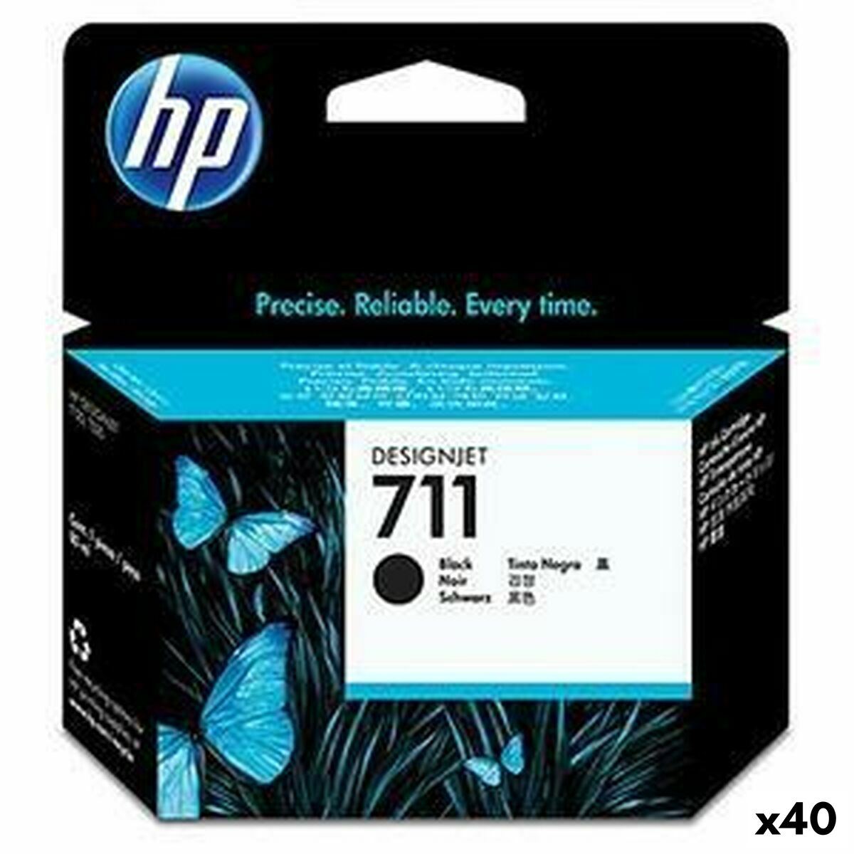 Compatibele inktcartridge HP 711 Zwart (40 Stuks)