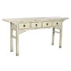 Console Home ESPRIT Wit Tweekleurig 178 x 38 x 85 cm