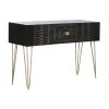 Console Home ESPRIT Zwart Gouden 120 x 38 x 76 cm