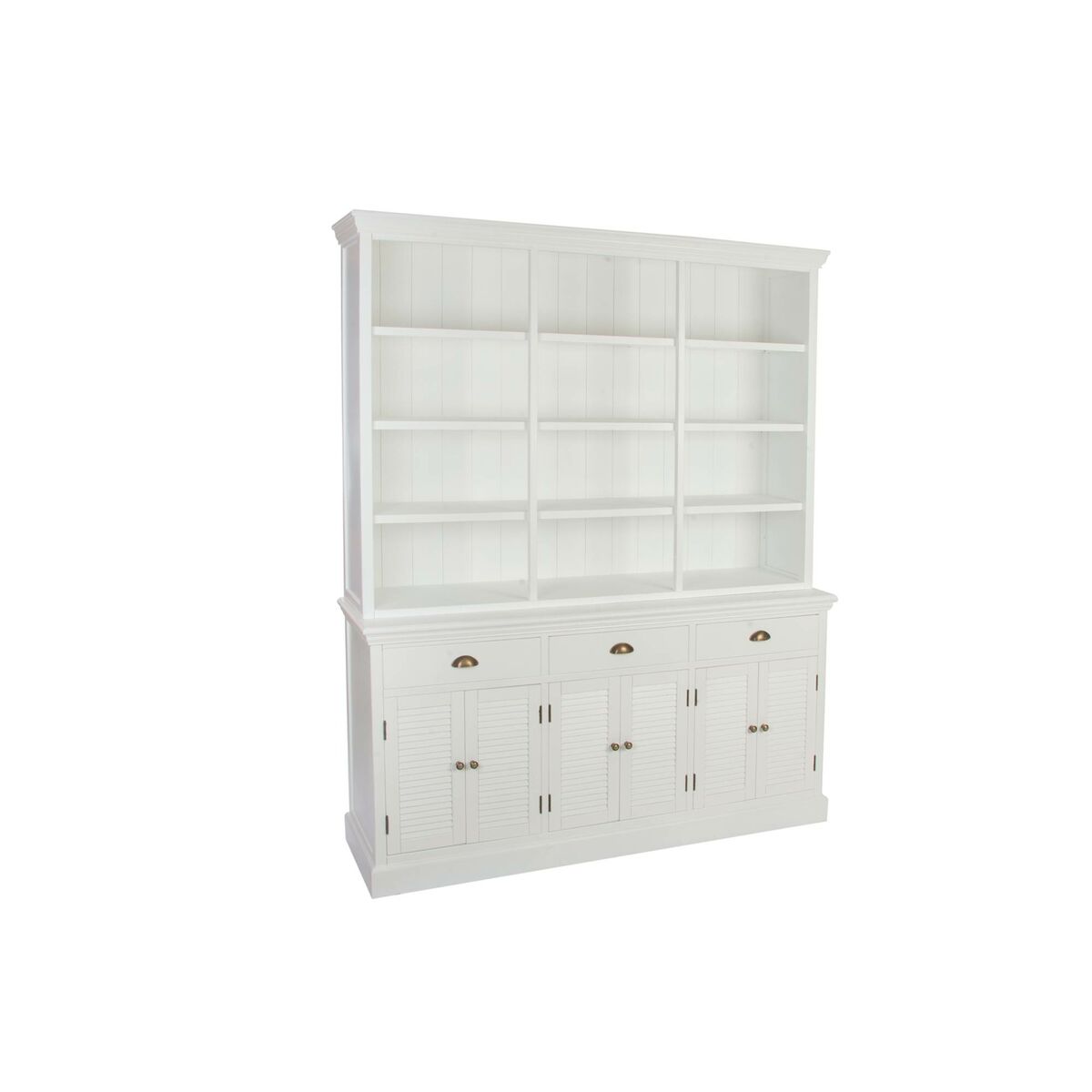 Dientafel DKD Home Decor 165 x 37 x 204 cm Spar Hout Wit