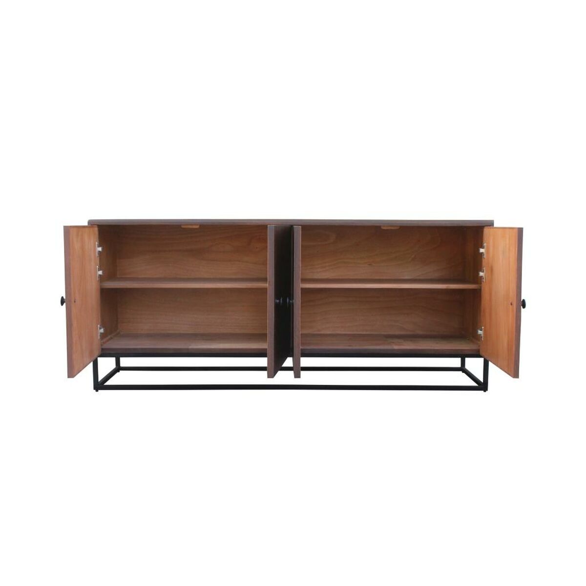Dientafel DKD Home Decor 177 x 38 x 75 cm Donkerbruin Hout - Afbeelding 2