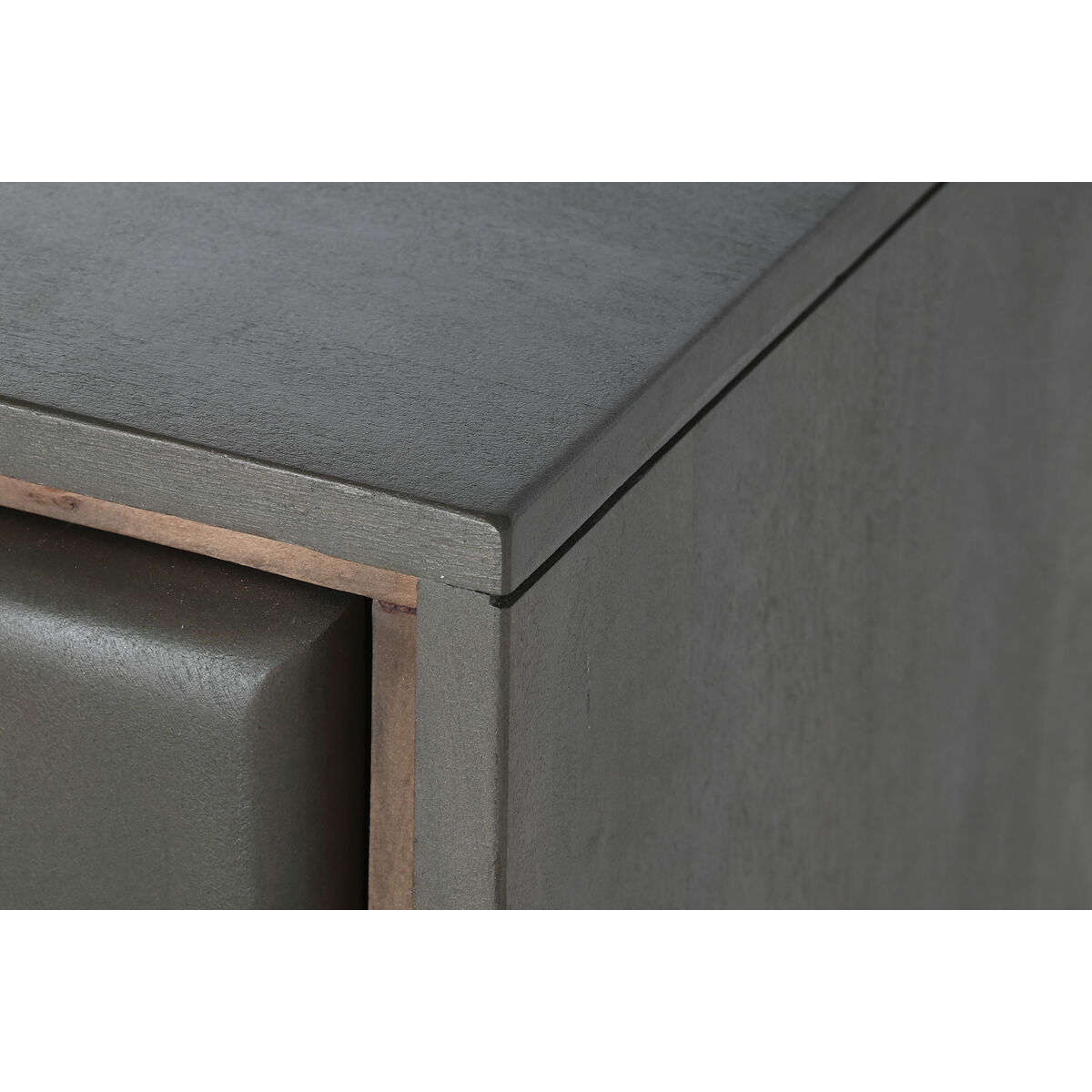 Dientafel DKD Home Decor 177 x 38 x 75 cm Hout Donker grijs - Afbeelding 2