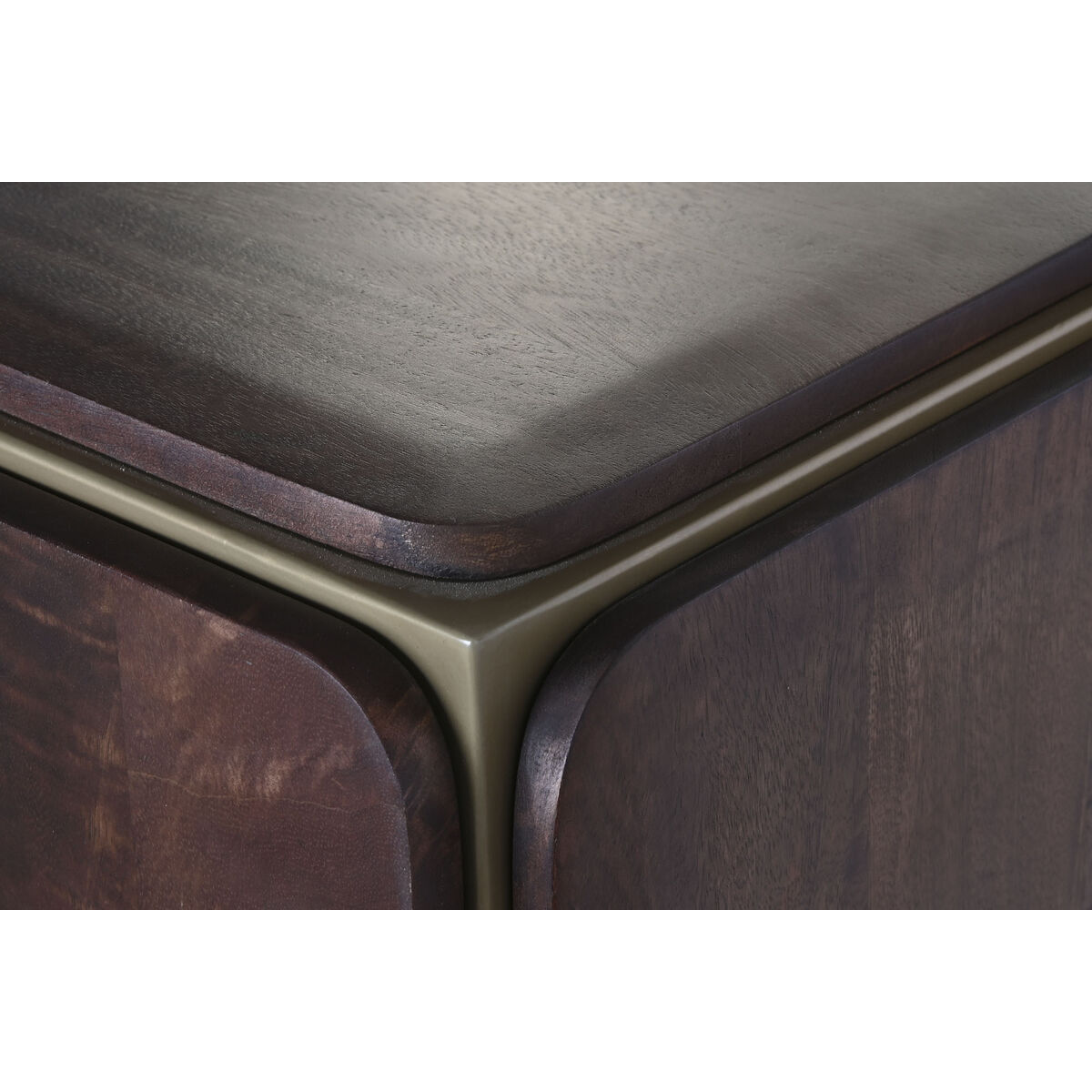 Dientafel DKD Home Decor Bruin Staal Mangohout 160 x 40 x 81 cm - Afbeelding 2