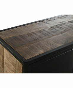 Alternative view of Dientafel DKD Home Decor Bruin Zwart Metaal Mangohout (160 x 40 x 90 cm)