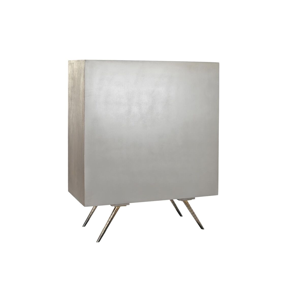 Dientafel DKD Home Decor Grijs Gouden Wit Blik Mangohout (93 x 41 x 114 cm) - Afbeelding 2