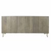 Dientafel DKD Home Decor Metaal Mangohout (160 x 45 x 75 cm)