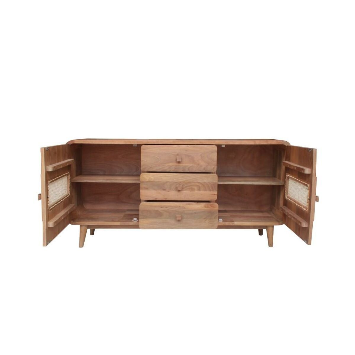 Dientafel DKD Home Decor Natuurlijk 160 x 38 x 75 cm - Afbeelding 2