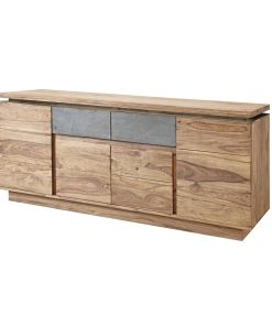 Dientafel DKD Home Decor Natuurlijk Grijs (175 x 45 x 72 cm)