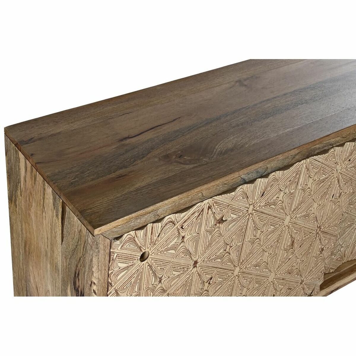 Dientafel DKD Home Decor Natuurlijk Mangohout Berken (160 x 45 x 85 cm) - Afbeelding 2