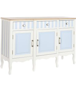 Dientafel DKD Home Decor Wit Hemelsblauw (140 x 45 x 90 cm)