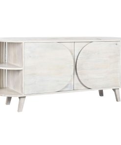 Dientafel DKD Home Decor Wit Mangohout (150 x 40 x 65 cm)