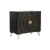 Dientafel DKD Home Decor Zwart Gouden 81 x 45 x 75 cm