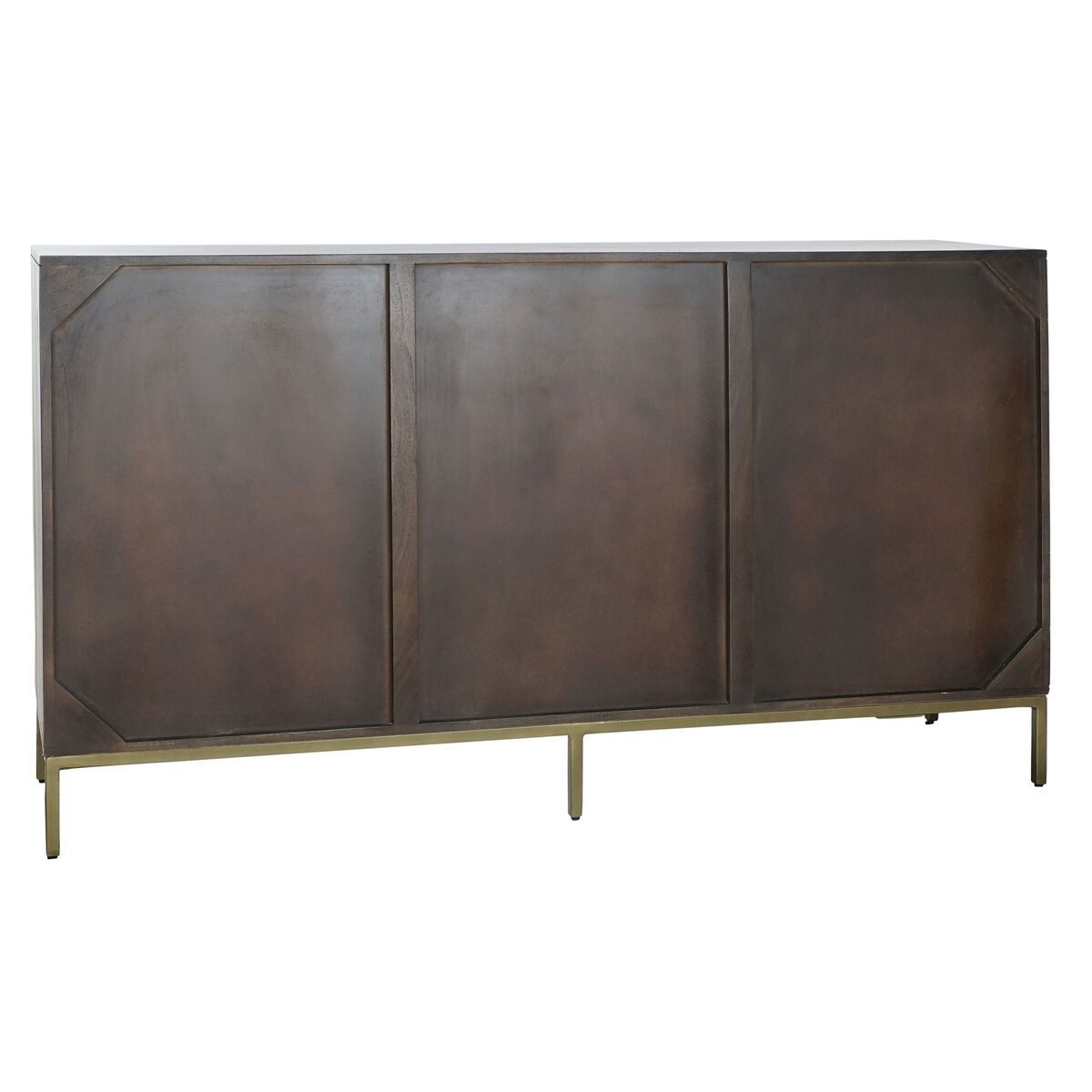 Dientafel DKD Home Decor Zwart Gouden Donkerbruin 160 x 40 x 90 cm - Afbeelding 2
