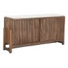 Dientafel Home ESPRIT Acacia Terrazzo 146 x 46 x 82 cm