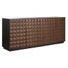 Dientafel Home ESPRIT Bruin Zwart Hout MDF 188