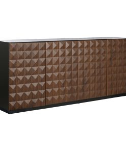 Dientafel Home ESPRIT Bruin Zwart Hout MDF 188