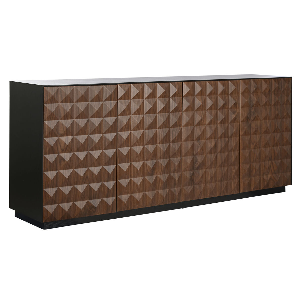 Dientafel Home ESPRIT Bruin Zwart Hout MDF 188