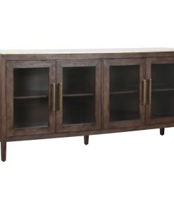 Dientafel Home ESPRIT Marmer Mangohout 180 x 40 x 85 cm