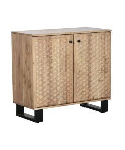 Dientafel Home ESPRIT Metaal Acacia 88 x 40 x 80 cm
