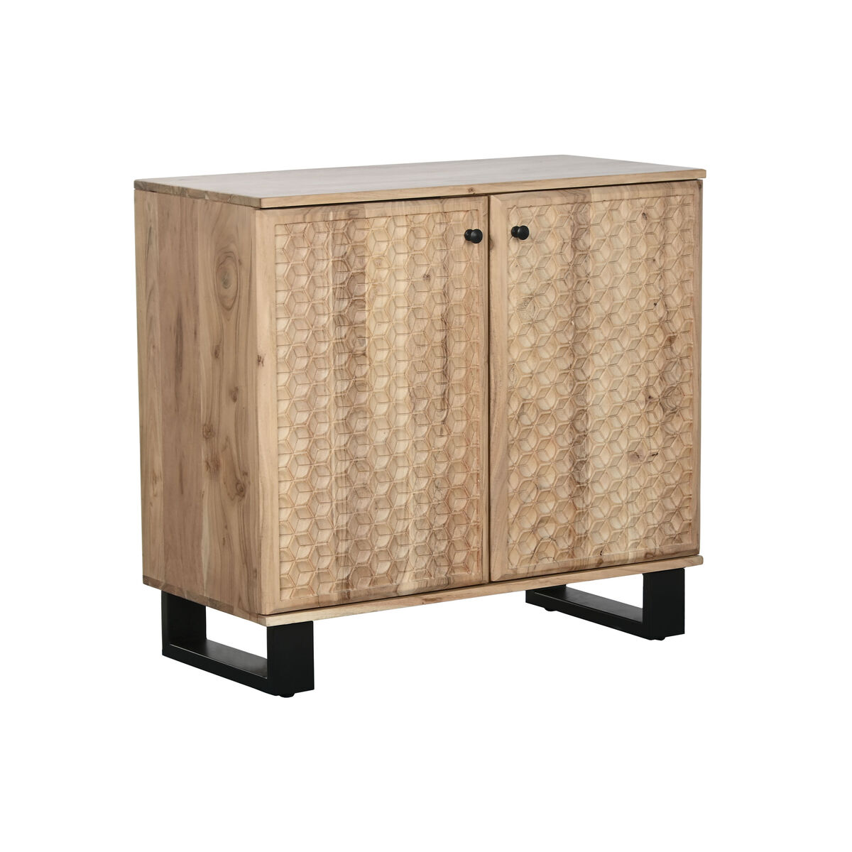 Dientafel Home ESPRIT Metaal Acacia 88 x 40 x 80 cm