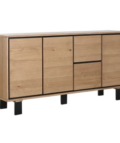 Dientafel Home ESPRIT Metaal Hout MDF 160 x 38 x 80 cm
