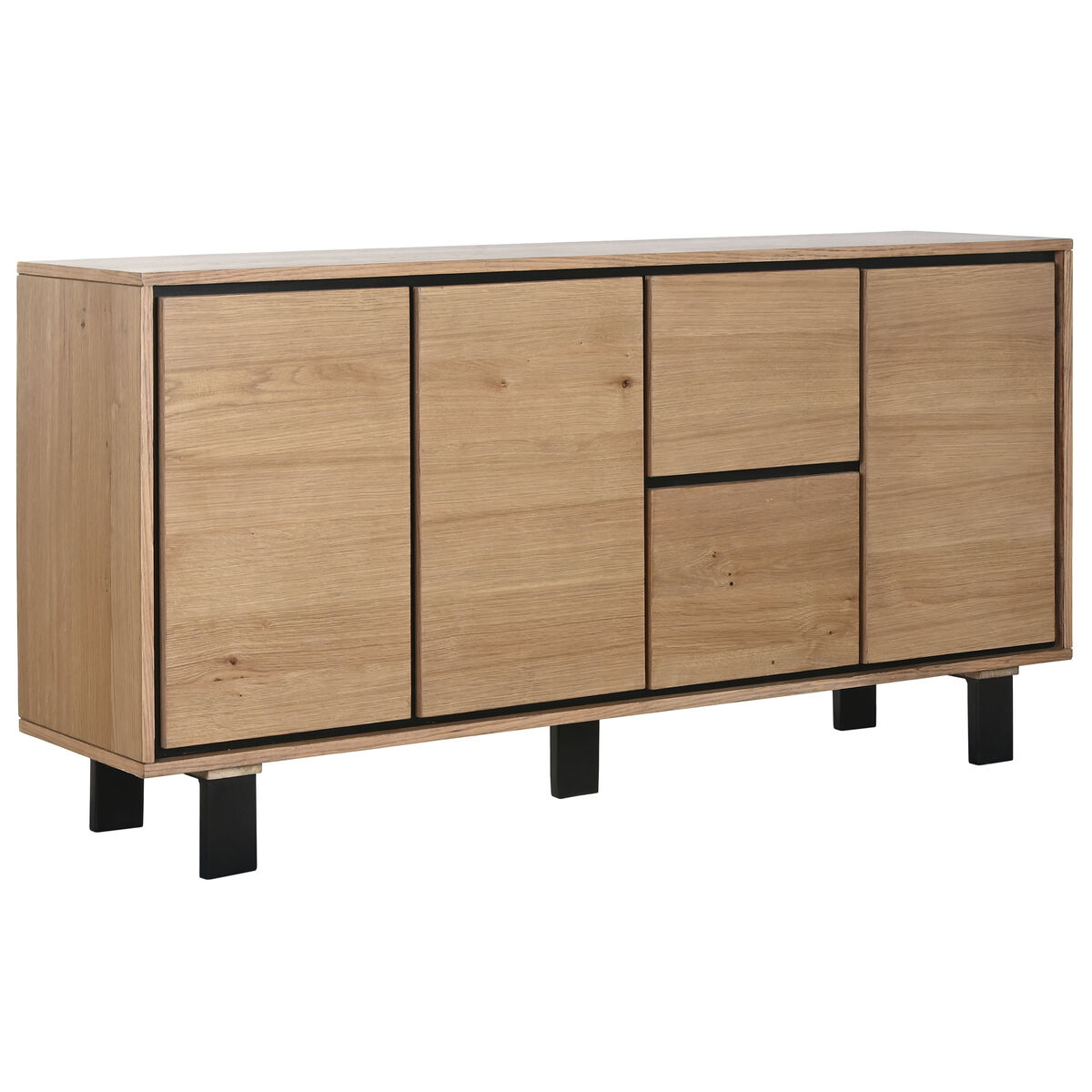Dientafel Home ESPRIT Metaal Hout MDF 160 x 38 x 80 cm
