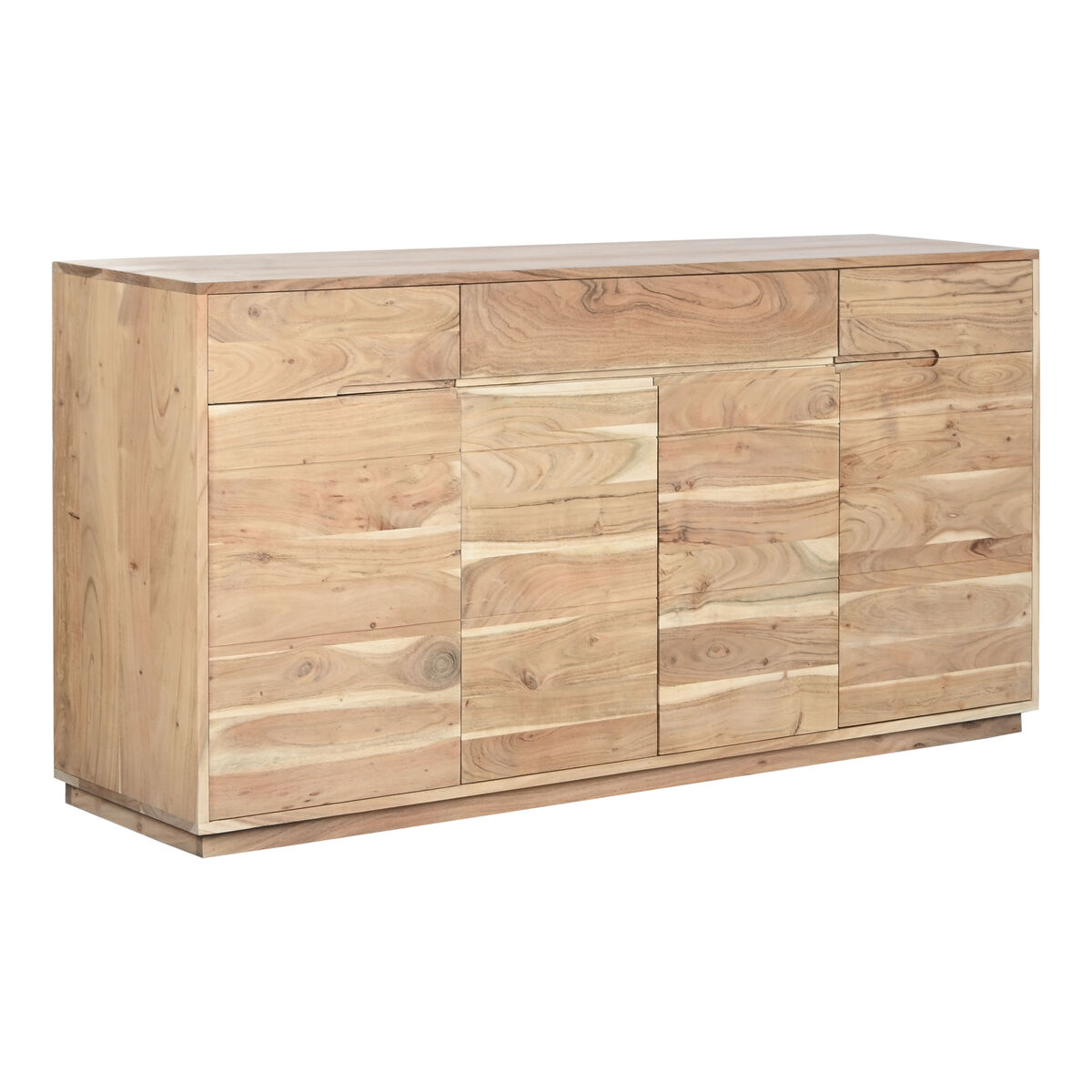 Dientafel Home ESPRIT Natuurlijk Acacia Gerecycleerd Hout 160 x 40 x 81 cm