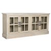 Dientafel Home ESPRIT Natuurlijk Hout Kristal 180 x 40 x 82 cm