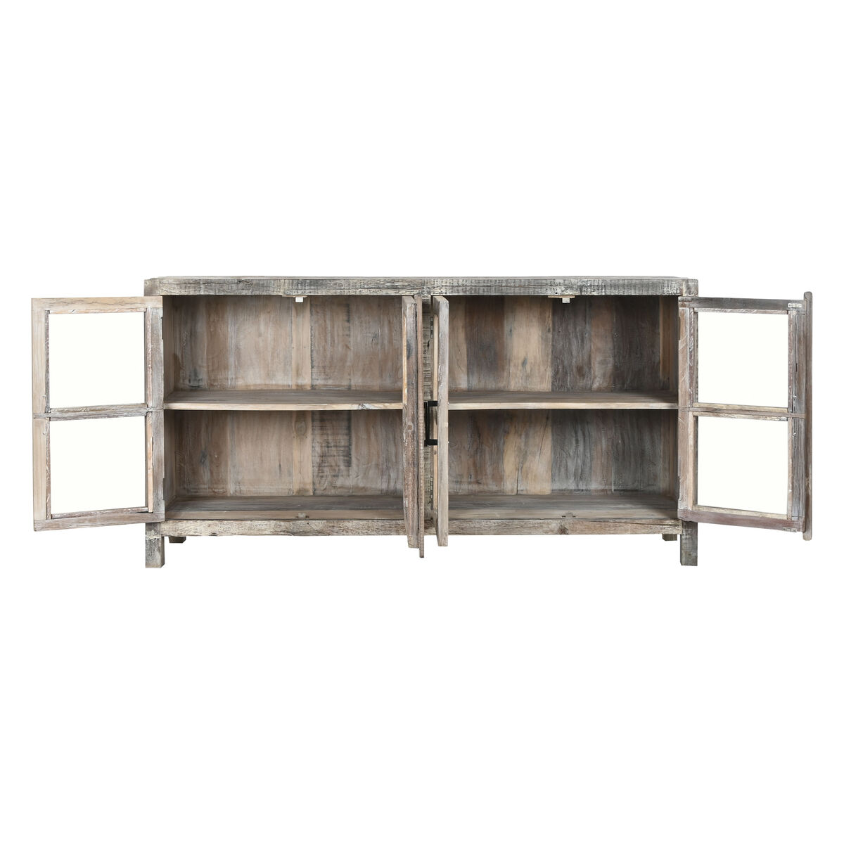 Dientafel Home ESPRIT Wit Bruin Gerecycleerd Hout 170 x 40 x 90 cm - Afbeelding 2
