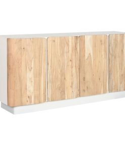 Dientafel Home ESPRIT Wit Natuurlijk Acacia Mangohout 170 x 40 x 80 cm