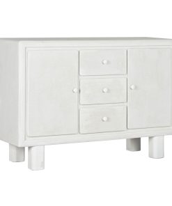 Dientafel Home ESPRIT Wit Spar Hout MDF 120 x 38 x 80 cm