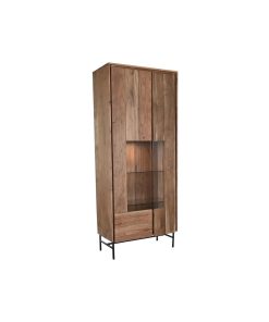 Display Standaard DKD Home Decor 80 x 40 x 197 cm Kristal Aluminium Acacia