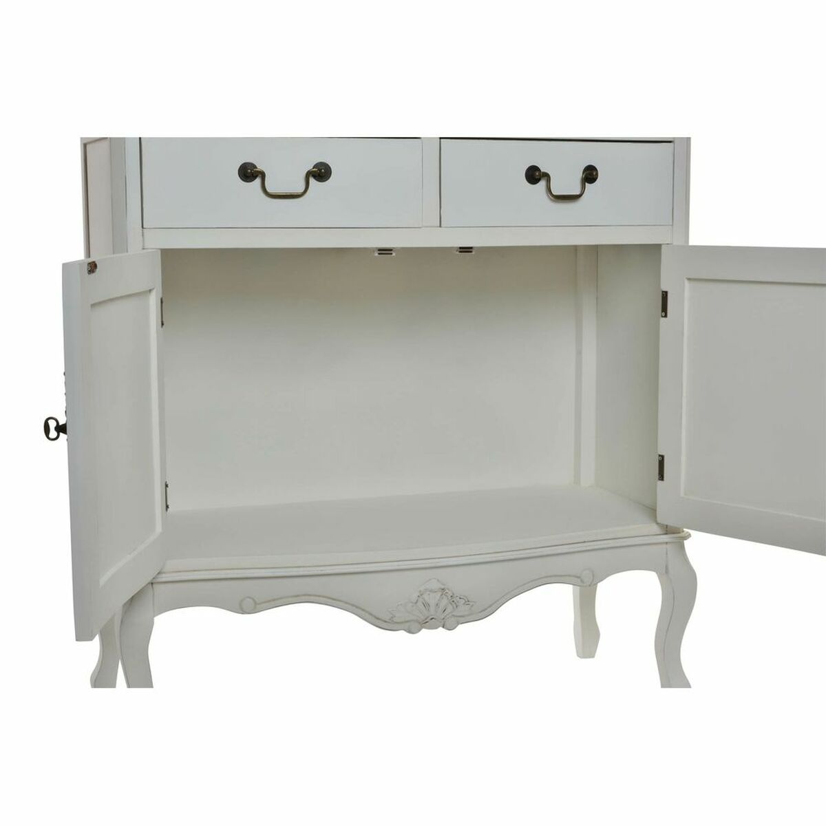 Display Standaard DKD Home Decor Kristal Hout Wit (88 x 40 x 200 cm) - Afbeelding 2