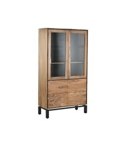 Display Standaard Home ESPRIT Bruin Zwart Teakboom Acacia 100 x 40 x 185 cm