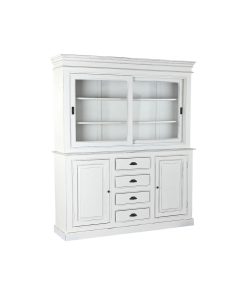 Display Standaard Home ESPRIT Wit Kristal Mangohout 170 x 45 x 200 cm