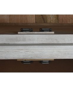Alternative view of Display Standaard Home ESPRIT Wit Kristal Mangohout 200 x 45 x 230 cm