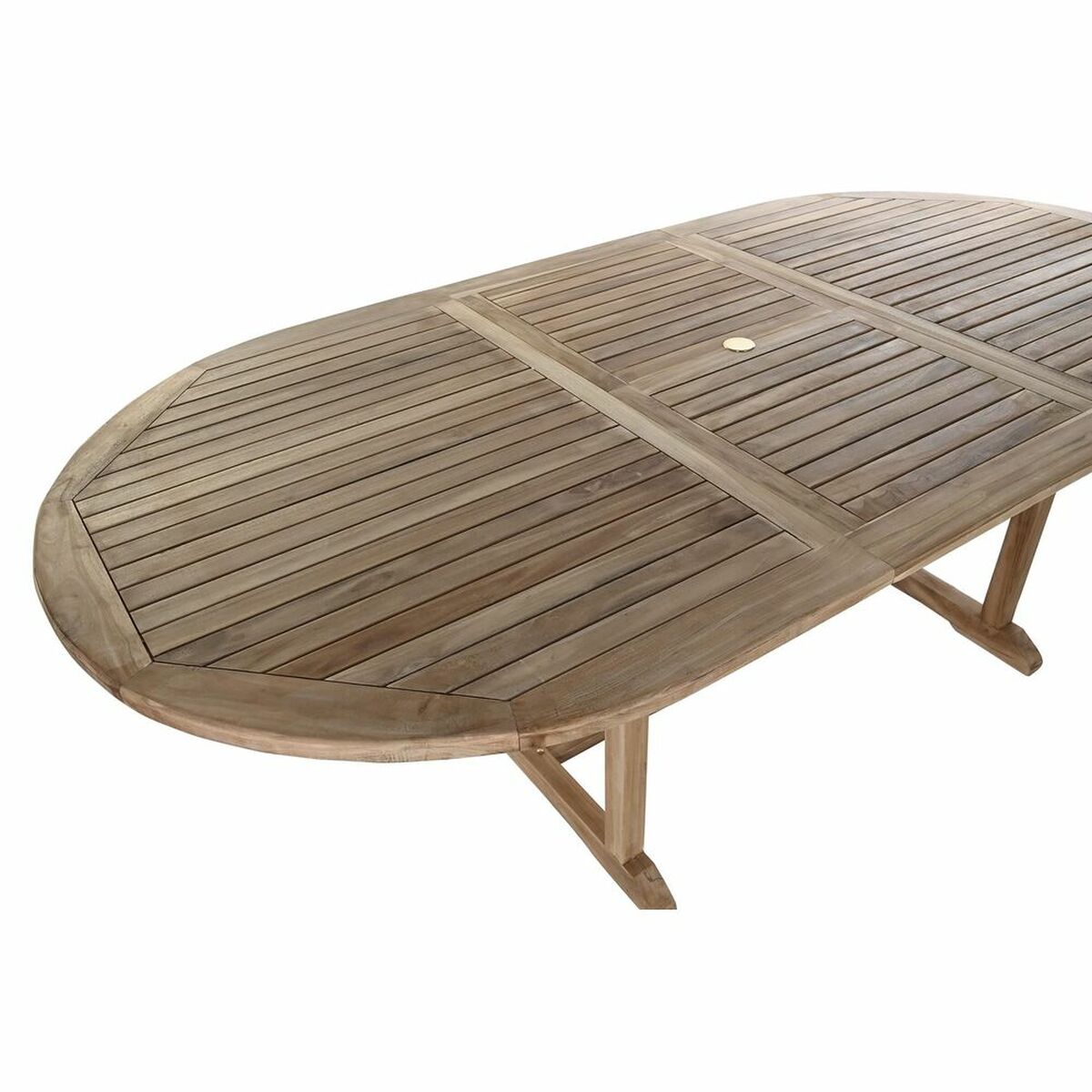 Eettafel DKD Home Decor Bruin Uitschuifbaar Teakboom (180 x 120 x 75 cm) - Afbeelding 2