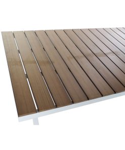 Alternative view of Eettafel DKD Home Decor Buitenkant Hars Aluminium 200 x 90 x 75 cm