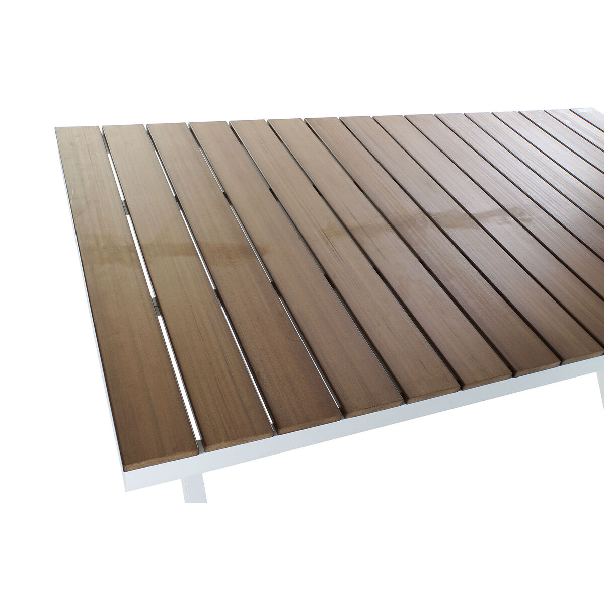 Eettafel DKD Home Decor Buitenkant Hars Aluminium 200 x 90 x 75 cm - Afbeelding 2