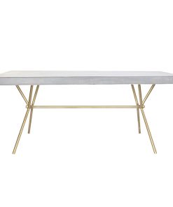 Alternative view of Eettafel DKD Home Decor Grijs Gouden Wit Blik Mangohout (180 x 90 x 76 cm)