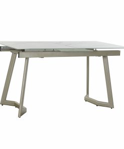 Eettafel DKD Home Decor Kristal Gouden Metaal Wit (140 x 80 x 76 cm)