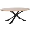 Eettafel DKD Home Decor Metaal Acacia 200 x 110 x 76 cm