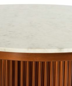 Alternative view of Eettafel DKD Home Decor Metaal Marmer (110 x 110 x 76 cm)